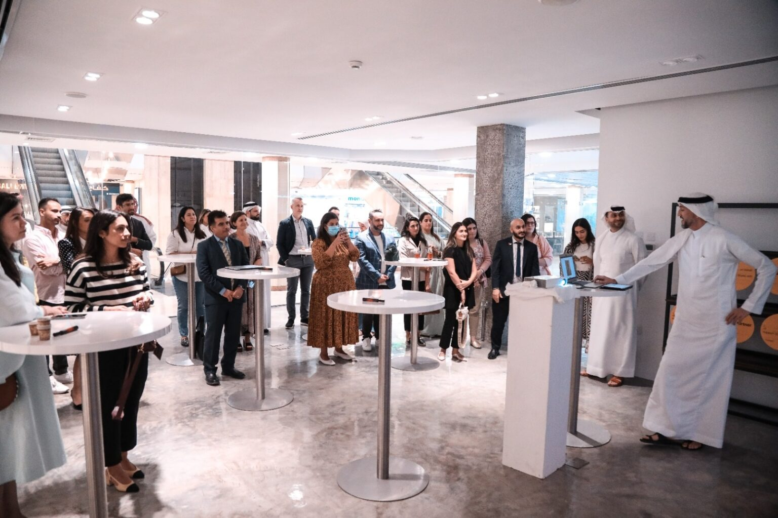 A meeting is taking place