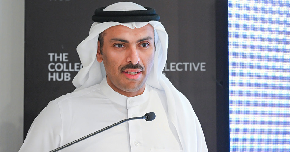 A man is speaking into a microphone