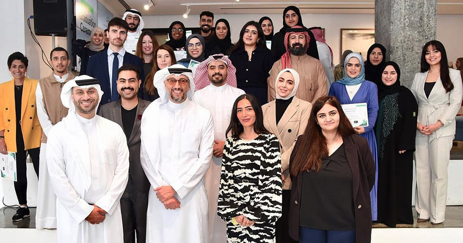 A group photo at an awards ceremony
