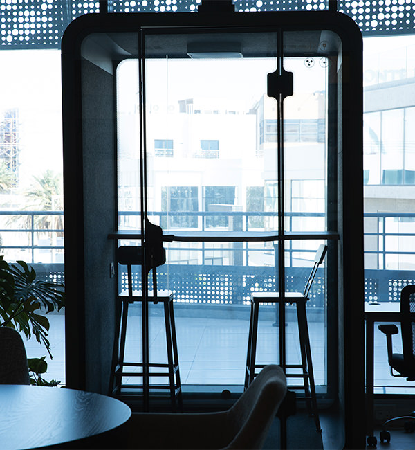 An empty private workspace